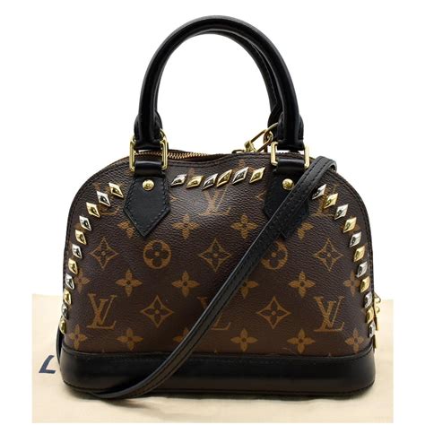 louis vuitton monogram macassar studded alma bb|louis vuitton alma bb.